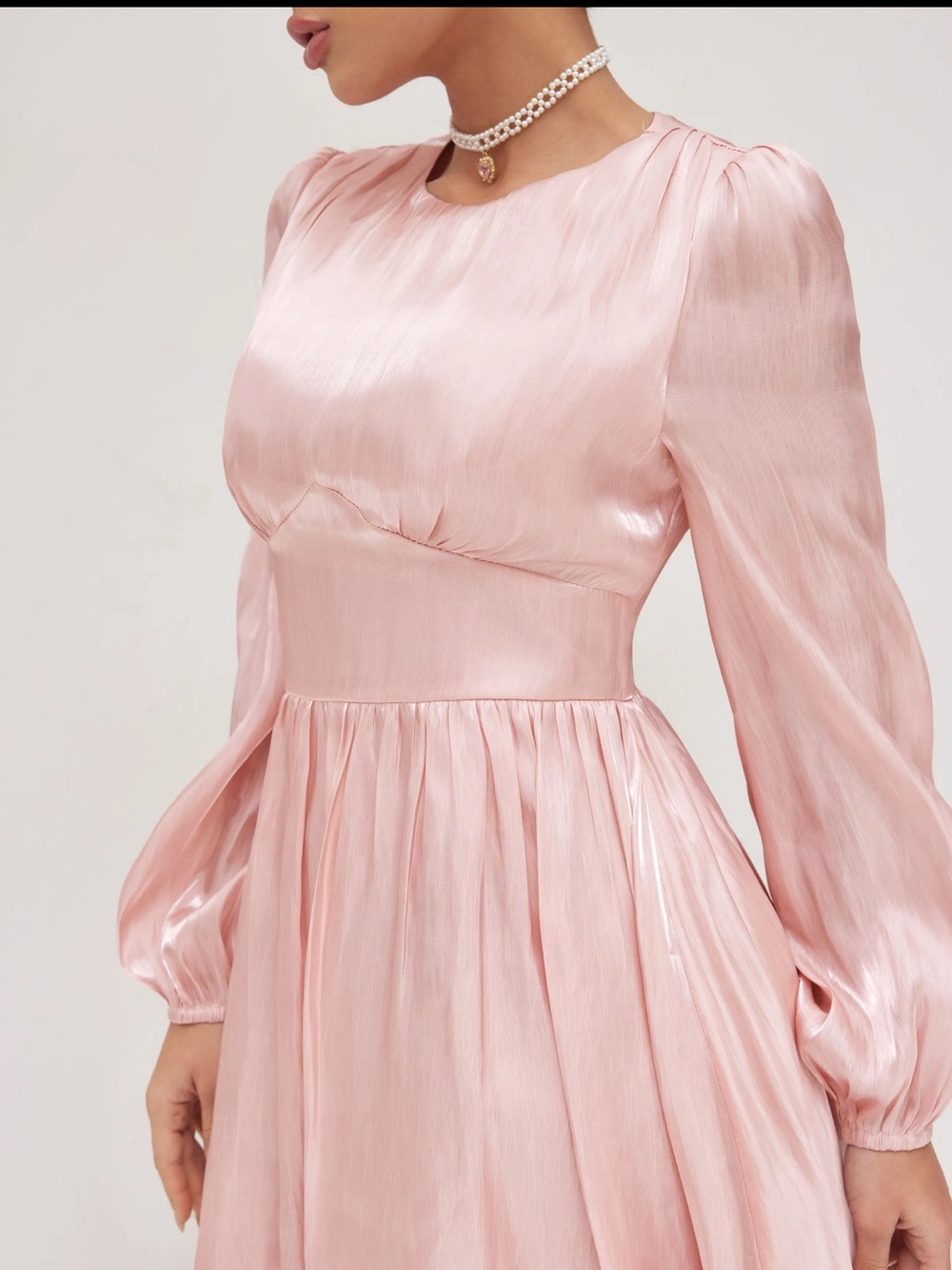 NWT CIDER ROUND NECKLINE RUFFLE MAXI DRESS - Picture 5 of 13